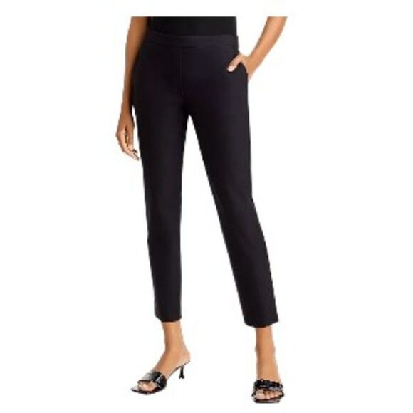 Theory Thaniel Approach Stretch Cropped Pants in Black 6 NWT - Picture 1 of 1